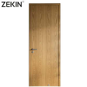 ZEKIN Porte intérieure en bois massif revêtue d'aluminium certifiée CE côté étanche coupe-feu pour escalier taille personnalisée thermique - Product Image 4