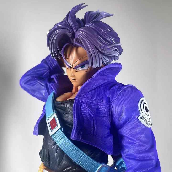 50CM Model DBZ Trunks PVC Sculpture Two Heads Changed Model Manga ...