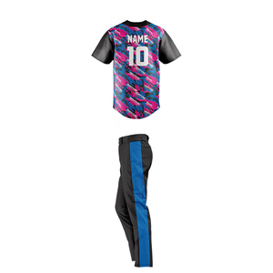 Uniformes de Béisbol Personalizados para Hombre, Sublimación de Alta Calidad, Transpirables, de Secado Rápido, Poliéster/Algodón, Jersey en Blanco - Product Image 4