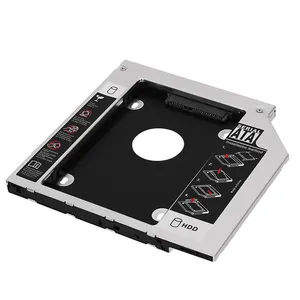 Adaptateur de disque dur SSD sata3, en aluminium, 9.0mm 9.5mm 12.7mm, accessoire pour ordinateur portable, cd/dvd-rom, avec caddie en aluminium