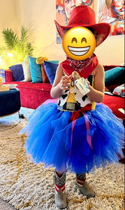 Cowgirl Trang Phục Cô Gái Cowgirl Váy công chúa tutu sang trọng trang phục halloween bên công chúa ăn mặc trang phục với mũ cao bồi Màu Đỏ - Product Image 4