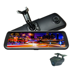 Vente en gros 9.66 "IPS rétroviseur FHD 1080P 60FPS Vision nocturne caméra <span class=keywords><strong>de</strong></span> bord enregistreur <span class=keywords><strong>de</strong></span> conduite automatique rétroviseur - Product Image 1