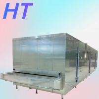 Industriële vloeibaarbedrijfende IQF-machine SUS304 automatische plaatvriezer motor hoge snelheid garnalen zeevruchten pluimvee verwerking HONGTENG -45