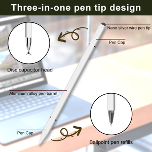 <span class=keywords><strong>3</strong></span> Trong 1 Từ Thụ Động Phổ <span class=keywords><strong>Stylus</strong></span> <span class=keywords><strong>Pen</strong></span> Cho Điện Thoại Di Động Máy Tính Bảng Cho iPad Vẽ Cảm Ứng Điện Dung Màn Hình Bút Chì - Product Image 2