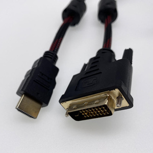 Nouvelle arrivée pour <span class=keywords><strong>HDMI</strong></span> DVI câble multimédia haute définition multi-ports mâle-mâle carte graphique HD <span class=keywords><strong>convertisseur</strong></span> vidéo moniteur DVD - Product Image 1