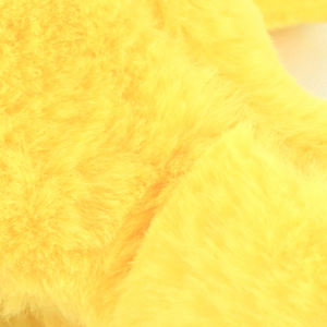 Grand jouet pour animaux de compagnie jaune en forme de lapin et de canard, 24*17cm, avec fourrure et matériau en polyester - Product Image 4