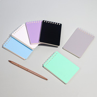 Carnet à spirale A7 portable avec couverture en PP, grille à points, 64 feuilles, impression UV, mini-planificateur de devoirs, carnet de notes pour étudiants, notes d'étude, tâches