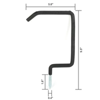 Crochet de rangement robuste en acier recouvert de vinyle pour échelle, vélo, chaise pliante, support à outils, crochet à vis pour garage, fourni par l'usine