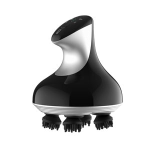 En Existencia, Masajeador Eléctrico Inteligente para el Cuero Cabelludo y el Cuello, Recargable, Portátil, con Luz Roja, Vibración, Silicona+ABS - Product Image 3