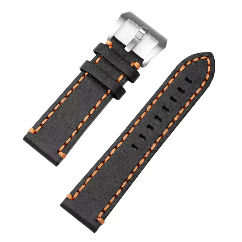 Mingjiang Luxe Lederen Band Polshorloges Top Nerf Lederen Horlogeband Heren Horlogebanden Leer