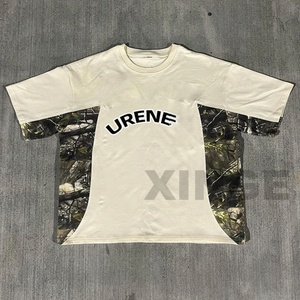 Camiseta de Hombre Extra Grande 100% Algodón, Personalizada con Logotipo, Bloques de Color, Hombros Caídos, Estilo Grueso - Product Image 1