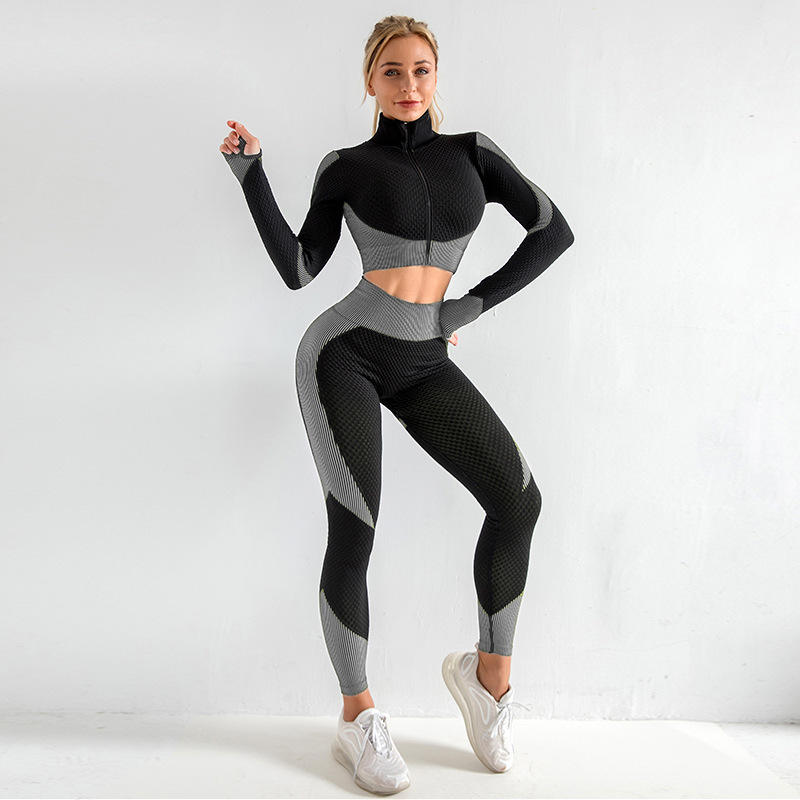 3pcs long sleeve+bra+leggings13085b