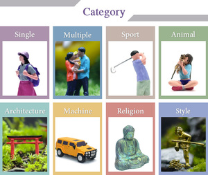 Figur Miniatur Anjing IOTA Skala 1/64 Bahan ABS Kondisi Baru Resin Duduk Model Miniatur untuk Adegan Mainan yang Sesuai dengan Frozen - Product Image 4