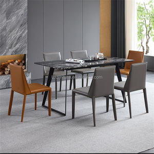 Sillas de Comedor de Diseño Nórdico Moderno para Hogar/Comercio, Tapizadas en Cuero Sintético Ecológico con Amplio Soporte Lumbar para Muebles del Hogar - Product Image 4