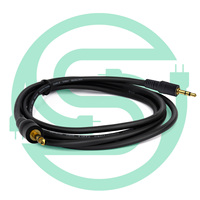 Cable de Audio Vellygood de 15m, 3.5mm Macho a Macho, Chapado en Oro, Cable Auxiliar de PVC para Computadora y Automóvil