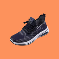 Zapatillas Deportivas Casuales para Hombre, Transpirables, con Cordones, Diseño Color-Blocking, Cómodas, Antideslizantes, con Parte Superior de Tejido Fly Knit, para Otoño