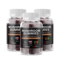 Suplemento orgánico de gominolas veganas para adultos Focus Immunity Lion's Mane Reishi Cordyceps Probado en laboratorio Dulces de gelatina masticables para