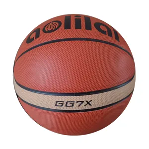 批发高品质PU皮革材料尺寸7 GG7X比赛训练定制篮球球