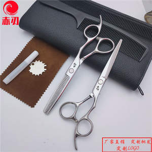 กรรไกรตัดผมมืออาชีพ 6.0 นิ้ว กรรไกรซอยผมสแตนเลส กรรไกรตัดผมแบบแบน สำหรับใช้ในร้านทำผม - Product Image 4