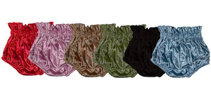 <span class=keywords><strong>Pantaloncini</strong></span> in Velluto a Vita Alta per Neonati, Pronti per la Spedizione, Colore Rosso, Bummies in Velluto per Bambine - Product Image 2