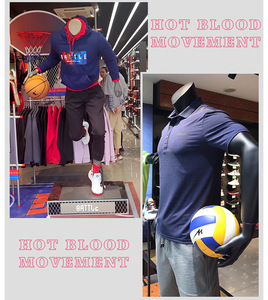 Maniquí de entrenamiento atlético de baloncesto para hombres musculosos deportivos grises de fibra de vidrio en gran oferta - Product Image 5