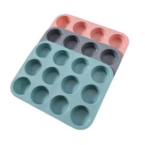 Moule à gâteau en silicone personnalisé pour chocolat, gelée, pudding, desserts, 12 cavités, forme ronde, moules en silicone pour la pâtisserie - Product Image 4