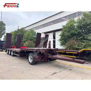 2024Hot vente de haute qualité Chine Feichi marque quatre essieux barre de remorquage typefull <span class=keywords><strong>suspendu</strong></span> bas plat semi-<span class=keywords><strong>remorque</strong></span> flabted <span class=keywords><strong>remorque</strong></span> - Product Image 4