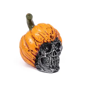 Halloween caveira abóbora chapéu horror personalidade horror esqueleto preto zumbi ornamentos decorativos da moda