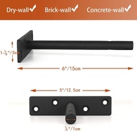 Support mural flottant en métal sur mesure pour étagères en bois, fixation dissimulée, OEM ODM, approvisionnement direct usine