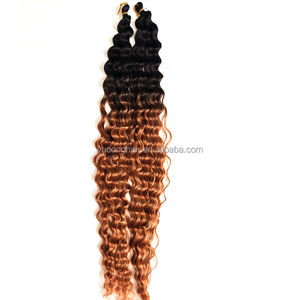 Ekstensi rambut kepang sintetis, 32 inci, 120g/pak, rambut ekstensi kepang, gelombang laut Bohemian, rambut Crochet, gelombang dalam - Product Image 2