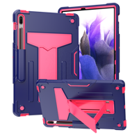 Funda protectora de silicona para tableta de 3 capas a prueba de golpes con soporte en forma de T para Samsung Galaxy Tab S7 FE 12,4 pulgadas 2022