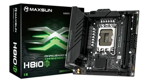 Maxsun ms-challenger h810itx Wifi Bo mạch chủ Intel Core siêu 200 Series Mini-ITX Yếu tố hình thức kép DDR5 DIMMs lên đến 96GB - Product Image 2