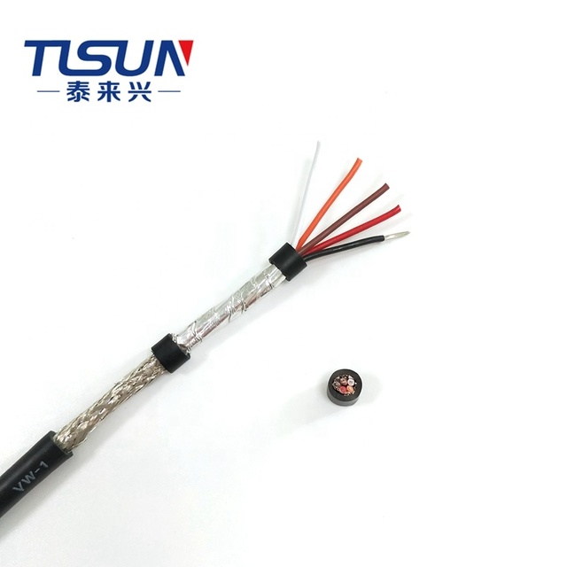 TLSUN VW-180 Degrees American Safety Standard Listed 22 AWG Cable Shielded AWM 2464 Cable