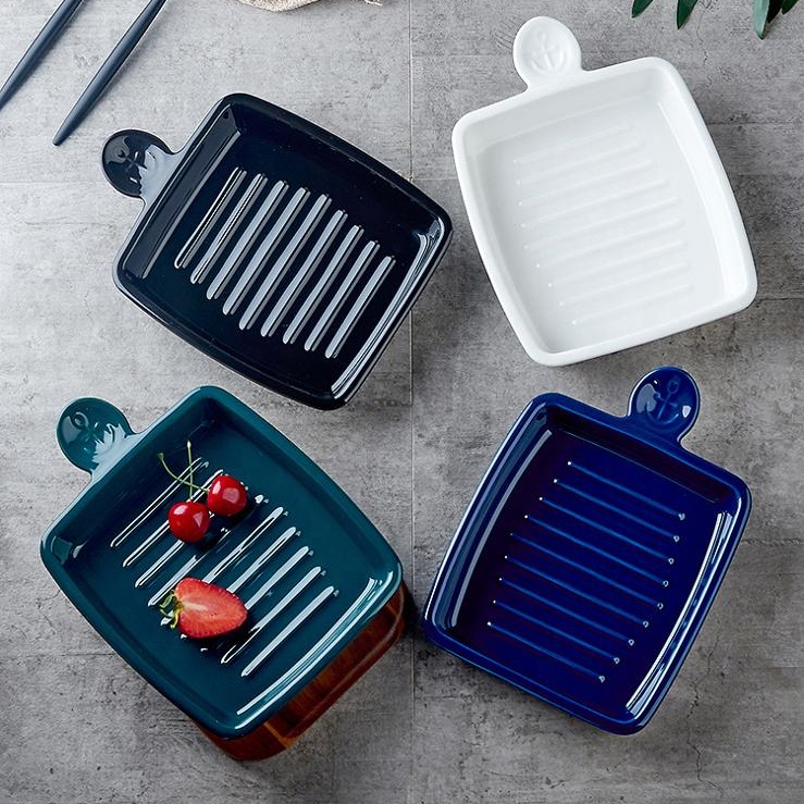 Новый сезон, черный керамический Обеденный набор, набор тарелок