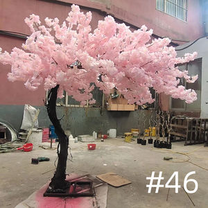 ต้นซากุระประดิษฐ์ขนาดใหญ่สีชมพูขาว ทำจากผ้าไหมเทียม สำหรับตกแต่งงานแต่งงาน - Product Image 4