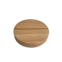 Soporte Redondo de Madera para Tarjetas, Porta Menús de Madera para Exhibición de Números de Mesa en Bodas