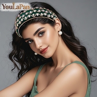 YouLaPan – bandeau de mariée exquis, fait à la main, avec strass, rétro, pour femmes, accessoires pour cheveux pour banquets et soirées dansantes, YXA251