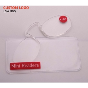 Lunettes de lecture innovantes ultra-compactes à <span class=keywords><strong>pince</strong></span>-<span class=keywords><strong>nez</strong></span>, légères et minimalistes, avec étui fin pour smartphone - Product Image 1