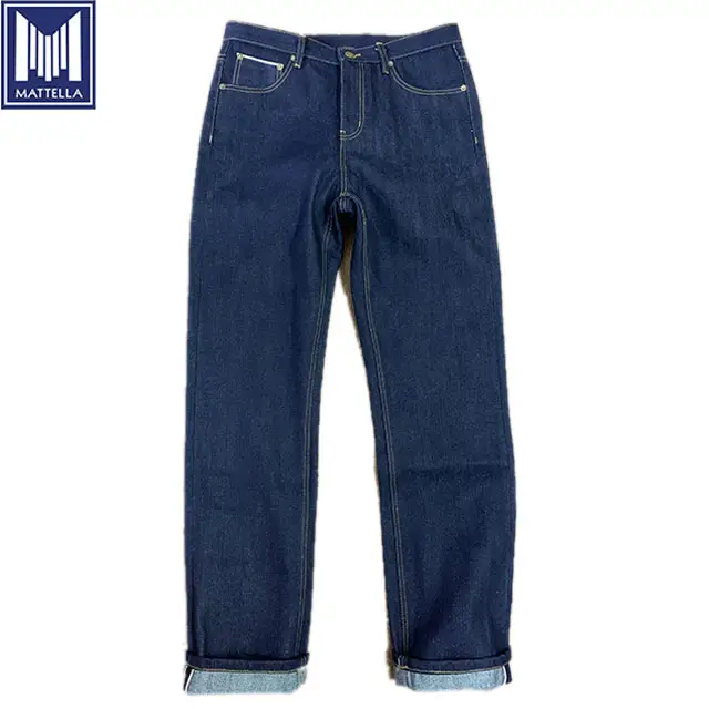 small quantity low MOQ custom japan imported japanese vintage style cotton raw selvedge denim jeans for men women