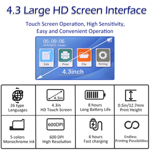מכשיר מדפסת הזרקת דיו מתכנת הזרקת דיו למדפסת הזרקת דיו חכמה מדפסת הזרקת דיו אינטליגנטית על האריזה - Product Image 5