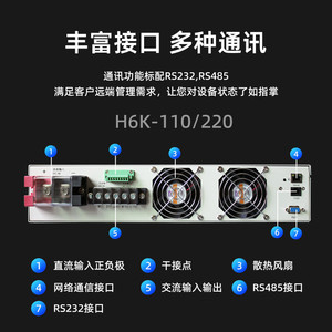 Inversor Shan Shuo de 6KVA para Montaje en Rack, DC110V a AC220V, Onda Sinusoidal Pura para Centrales Hidroeléctricas - Product Image 5