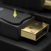 Cable DisplayPort SIPU, Estable y Confiable, OEM, USB Macho a Macho, Blindado con Lámina, 4K 60Hz, PVC, para HDTV, Proyector, Monitor, Computadora
