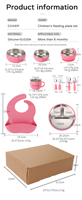 Ensemble de vaisselle divisée sans BPA, compatible lave-vaisselle, bol, assiette, ventouse en silicone et acier inoxydable 304, 10 logos personnalisés, enfants et # 39's