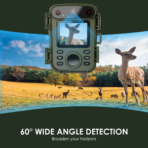 Caméra de chasse en plein air <span class=keywords><strong>Hdking</strong></span> Wildlife 20MP 1080p avec capteur CMOS, enregistrement vidéo grand angle 60°, vision nocturne, étanche IP66 - Product Image 5