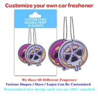 Désodorisant pour voiture en papier au design personnalisé, parfum super puissant et durable, différentes odeurs, désodorisant personnalisé pour voiture avec logo