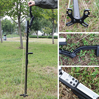 PIAOYU Lance-pierre professionnel puissant à longue portée avec laser, lance-pierre métallique extensible pour la chasse et les sports de tir en plein air
