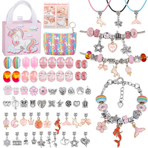 Kit per Creare <span class=keywords><strong>Braccialetti</strong></span> con Charm per Ragazze, <span class=keywords><strong>Set</strong></span> di Perline e Bracciali Fai-da-Te alla Moda - Product Image 3