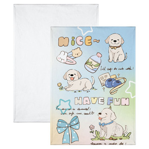Couverture en flanelle vierge pour sublimation en gros, personnalisable DIY pour chats et chiens - Accessoires pour animaux de compagnie à transfert thermique, plaid doux en polaire - Product Image 2
