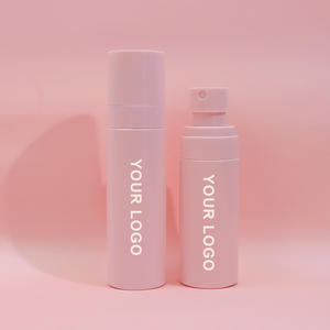 ฉลากส่วนตัวควบคุมน้ํามันมังสวิรัติอินทรีย์กันน้ําติดทนนานแต่งหน้าแก้ไขสเปรย์โลโก้ที่กําหนดเองสีชมพู Matte การตั้งค่าสเปรย์ - Product Image 1