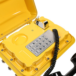 <span class=keywords><strong>Telefono</strong></span> Industriale Resistente alla Corrosione in Lega di Alluminio, Impermeabile, con Tastiera Completa per Uso Ferroviario e in Centrali Elettriche - Product Image 3